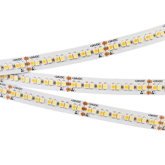 Фото #3 товара Светодиодная лента RT-A240-10mm 24V White-MIX (19.2 W/m, IP20, 3528, 5m) (Arlight, Изменяемая ЦТ)