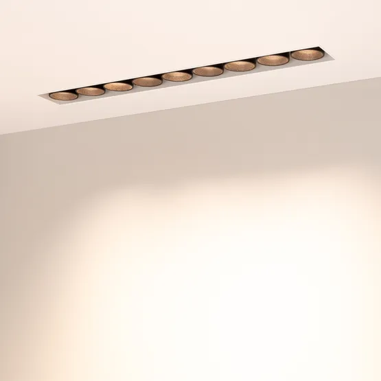 Фото #3 товара Светильник MS-ORIENT-BUILT-TRIMLESS-TC-S38x277-20W Warm3000 (WH-BK, 30 deg, 230V) (Arlight, IP20 Металл, 5 лет)
