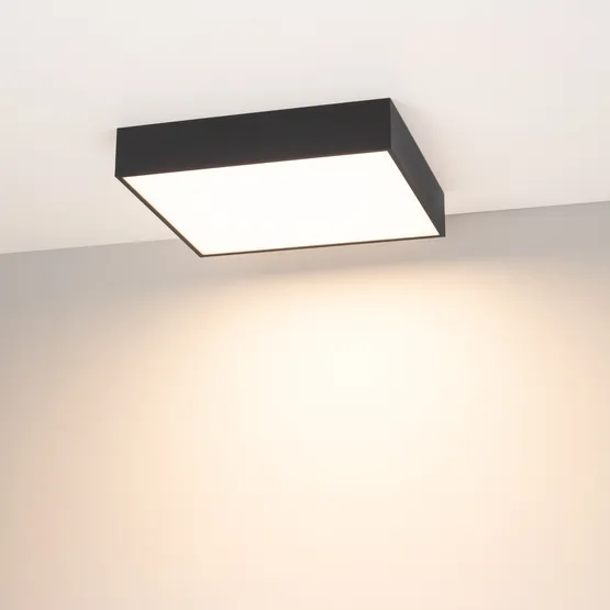 Фото #3 товара Светильник SP-QUADRO-S350x350-30W Warm3000 (BK, 120 deg, 230V) (Arlight, IP40 Металл, 3 года)