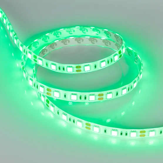 Фото #3 товара Светодиодная лента RTW 2-5000SE 12V Green 2x (5060, 300 LED, LUX) (Arlight, 14.4 Вт/м, IP65)