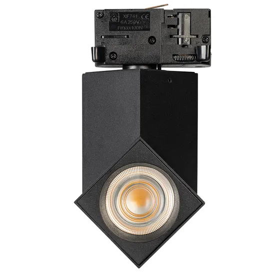 Фото #3 товара Светильник LGD-TWIST-TRACK-4TR-S60x60-12W Warm3000 (BK, 30 deg) (Arlight, IP40 Металл, 3 года)