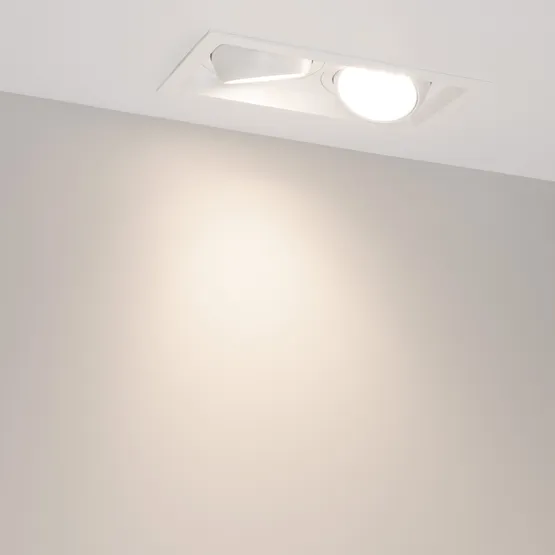 Фото #3 товара Светильник MS-VORTEX-BUILT-S250x140-2x30W Day4000 (WH-WH, 50 deg, 230V) (Arlight, IP20 Металл, 5 лет)