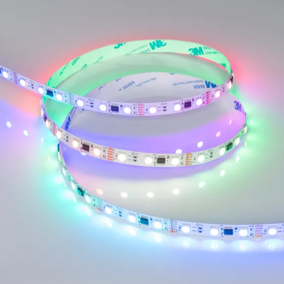 Фото #5 товара Светодиодная лента DMX-B60-10mm 12V RGB-PX3 (14 W/m, IP20, 5060, 5m) (Arlight, -)
