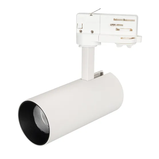 Фото #1 товара Светильник SP-POLO-TRACK-LEG-R65-8W Warm3000 (WH-BK, 40 deg) (Arlight, IP20 Металл, 3 года)