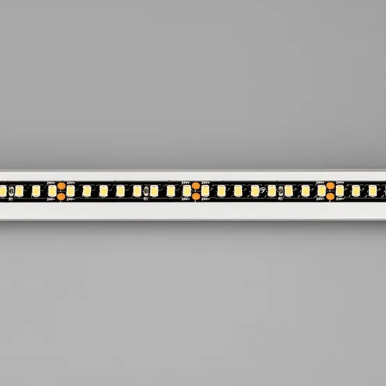 Фото #2 товара Светодиодная лента RT-5000-2835-160-24V Warm3000 (Black 8mm, 12W, IP20) (Arlight, -)