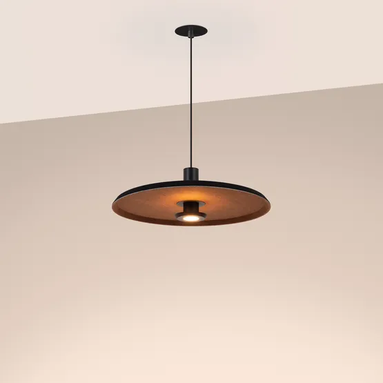 Фото #2 товара Светильник SP-KOTARO-R450-12W Warm2700 (BK-CF, 36 deg, 230V, TRIAC) (Arlight, IP20 Фетр, 3 года)