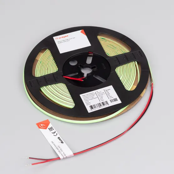 Фото #2 товара Светодиодная лента COB-X480-4mm 24V Emerald (4 W/m, IP20, 5m) (Arlight, -)