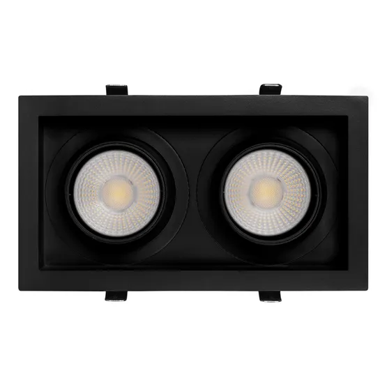 Фото #3 товара Светильник MS-VORTEX-BUILT-S250x140-2x30W Day4000 (BK-BK, 50 deg, 230V) (Arlight, IP20 Металл, 5 лет)