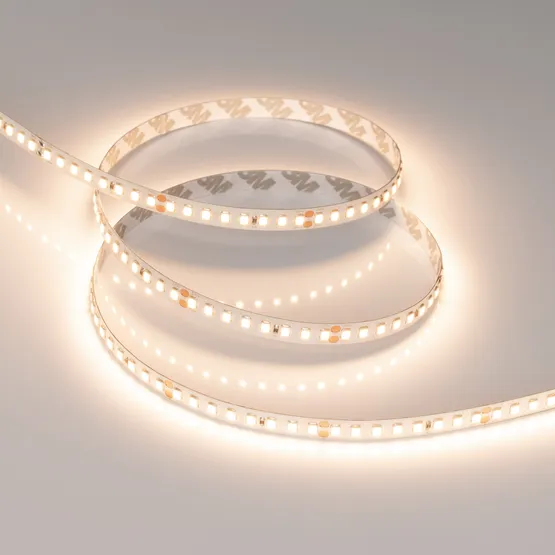 Фото #2 товара Светодиодная лента UL-A160-8mm 24V Warm3000 (12 W/m, IP20, 2835, 5m) (Arlight, 7 лет)