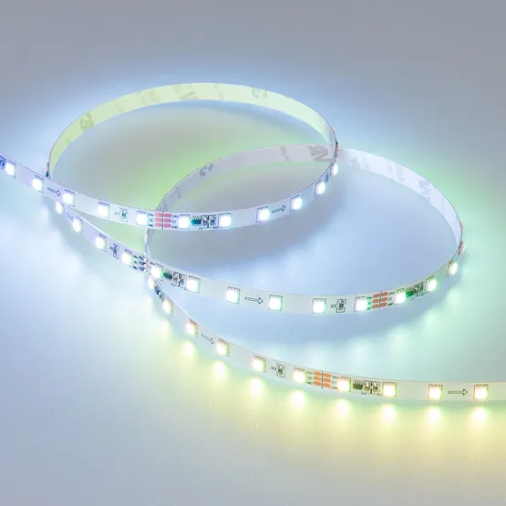 Фото #2 товара Светодиодная лента SPI-F72-7mm 24V RGB-PX6 (14.4 W/m, IP20, 3535, 5m) (Arlight, Открытый, IP20)