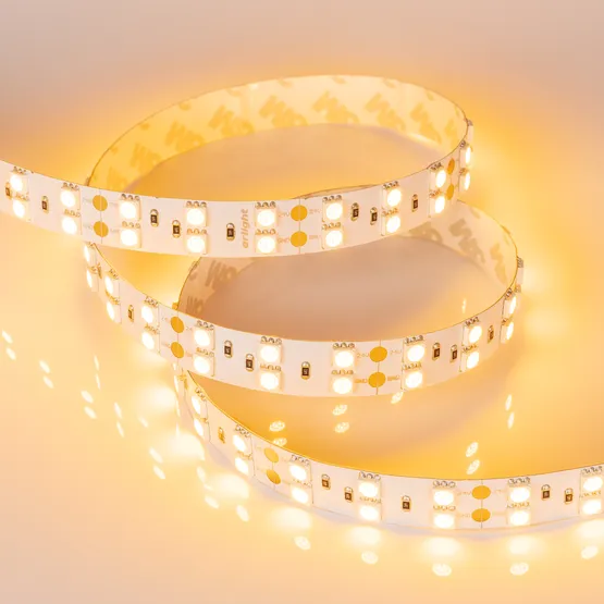 Фото #3 товара Светодиодная лента RT 2-5000 24V Yellow 2x2 (5060, 600 LED, LUX) (Arlight, 28.8 Вт/м, IP20)