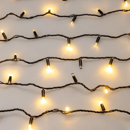 Фото #2 товара Светодиодная гирлянда ARD-STRING-CLASSIC-1000-BLACK-100LED-PULSE Warm (230V, 7W) (Ardecoled, IP65, 1 год)