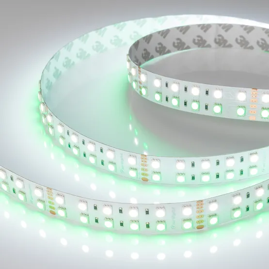 Фото #4 товара Светодиодная лента RT 2-5000 24V RGB-White 2x2 (5060, 720 LED, LUX) (Arlight, 32 Вт/м, IP20)
