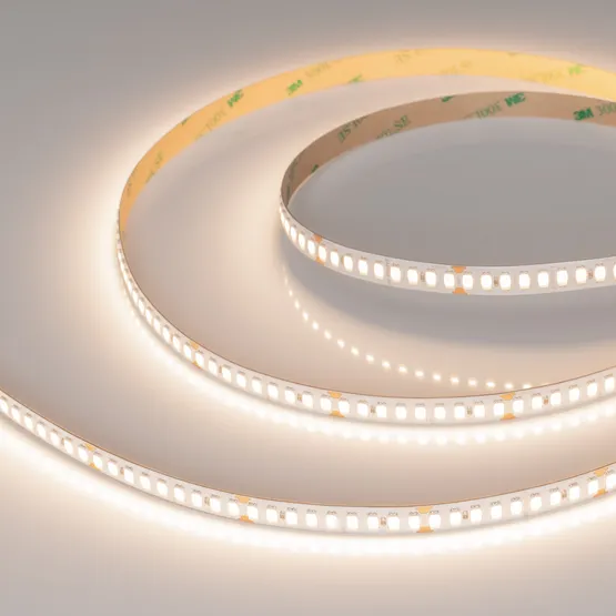 Фото #5 товара Светодиодная лента ULTRA-C180-10mm 24V Warm3500 (19.2 W/m, IP20, 5630, 5m) (Arlight, высок.эфф.200 лм/Вт)
