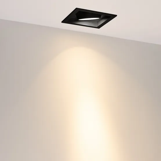 Фото #3 товара Светильник MS-VORTEX-BUILT-S140x140-30W Warm3000 (BK-BK, 17 deg, 230V) (Arlight, IP20 Металл, 5 лет)