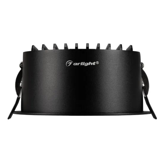 Фото #4 товара Светильник MS-DROP-BUILT-R137-24W Warm3000 (BK, 90 deg, 230V) (Arlight, IP54 Металл, 5 лет)