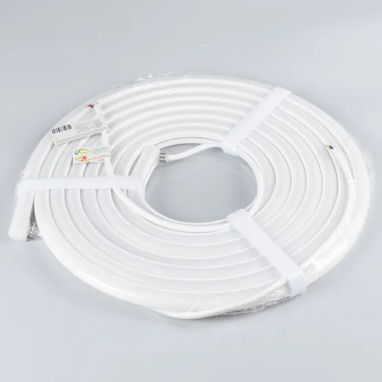 Фото #3 товара Светодиодная лента герметичная MOONLIGHT-TOP-A140-16x15mm 24V Warm3500 (9.6 W/m, IP65, 2835, 5m, wire x1) (Arlight, Вывод вниз, 3 года)