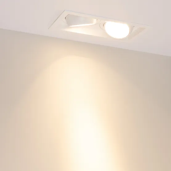 Фото #6 товара Светильник MS-VORTEX-BUILT-S250x140-2x30W Warm3000 (WH-WH, 17 deg, 230V) (Arlight, IP20 Металл, 5 лет)