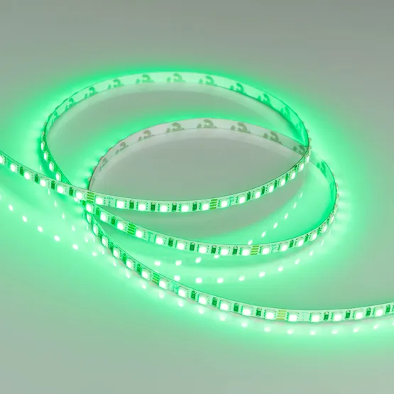 Фото #6 товара Светодиодная лента RT-G120-5mm 24V RGB (7.5 W/m, IP20, 3838, 5m) (Arlight, узкая)