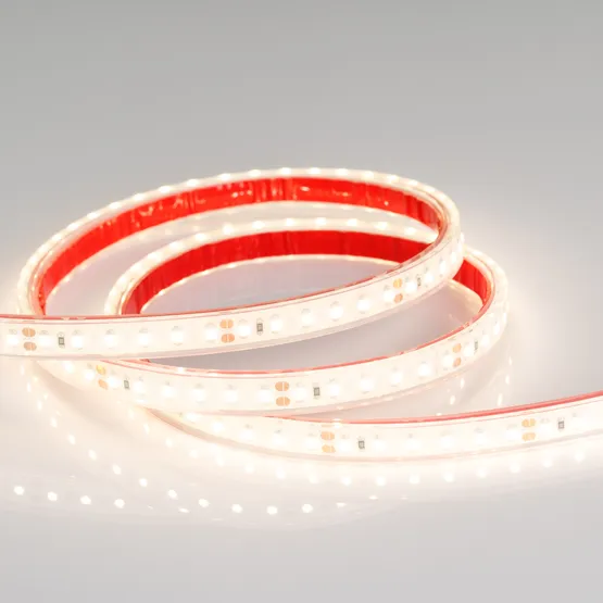 Фото #3 товара Светодиодная лента RTW 2-5000PGS 24V Warm 2x (3528, 600 LED, LUX) (Arlight, 9.6 Вт/м, IP67)