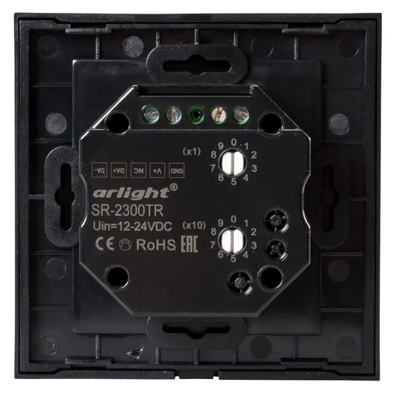 Фото #2 товара Панель SR-2300TR-IN Black (DALI, RGBW) (Arlight, -)