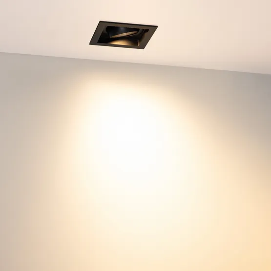 Фото #5 товара Светильник MS-VORTEX-BUILT-S90x90-12W Warm3000 (BK-BK, 40 deg, 230V) (Arlight, IP20 Металл, 5 лет)