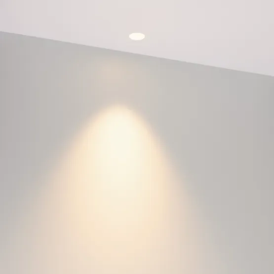 Фото #2 товара Светильник MS-INVISIO-TRIMLESS-R35-5W Warm3000 (WH-WH, 36 deg, 230V) (Arlight, IP54 Металл, 5 лет)