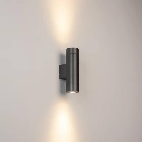 Фото #3 товара Светильник LGD-RAY-WALL-TWIN-R65-2x12W Warm3000 (GR, 6 deg, 230V) (Arlight, IP65 Металл, 3 года)