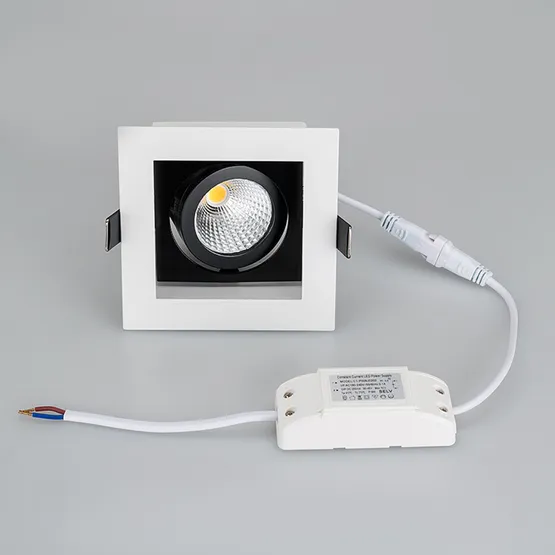 Фото #5 товара Светильник CL-KARDAN-S102x102-9W Warm (WH-BK, 38 deg) (Arlight, IP20 Металл, 3 года)