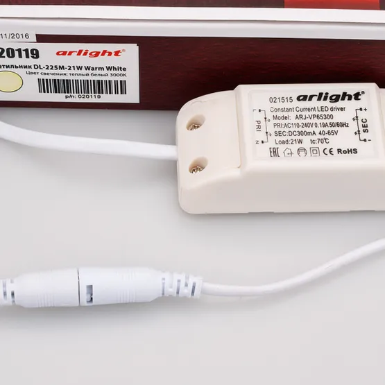 Фото #6 товара Светильник DL-225M-21W Warm White (Arlight, IP40 Металл, 3 года)