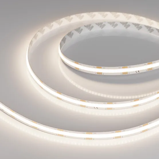 Фото #2 товара Светодиодная лента COB-X576-10mm 24V White-MIX (9.6 W/m, IP20, 5m) (Arlight, Изменяемая ЦТ)