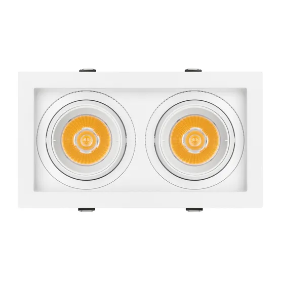 Фото #3 товара Светильник MS-VORTEX-BUILT-S210x117-2x20W Warm3000 (WH-WH, 20 deg, 230V) (Arlight, IP20 Металл, 5 лет)