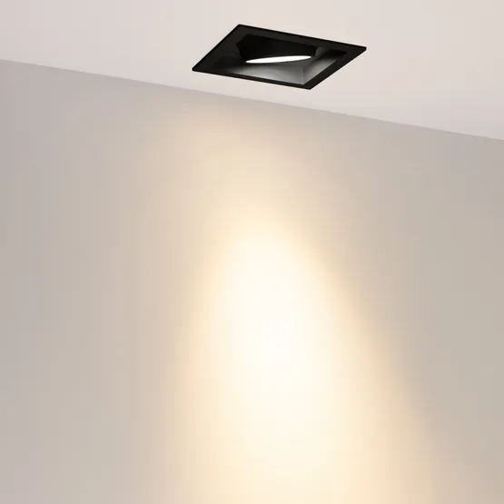 Фото #2 товара Светильник MS-VORTEX-BUILT-S140x140-30W Warm3000 (BK-BK, 30 deg, 230V) (Arlight, IP20 Металл, 5 лет)