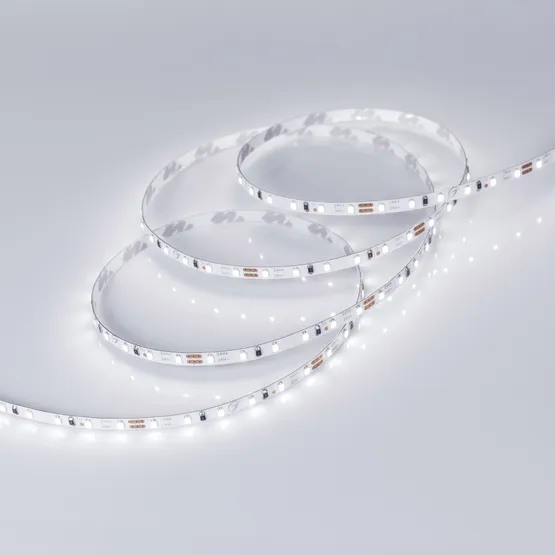 Фото #4 товара Светодиодная лента MICROLED-5000L 24V White5500 4mm (2216, 120 LED/m, LUX) (Arlight, 5.4 Вт/м, IP20)