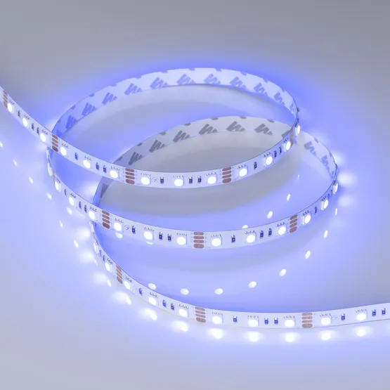 Фото #3 товара Светодиодная лента RT-B60-10mm 12V RGB (14.4 W/m, IP20, 5060, 5m) (Arlight, Открытый)