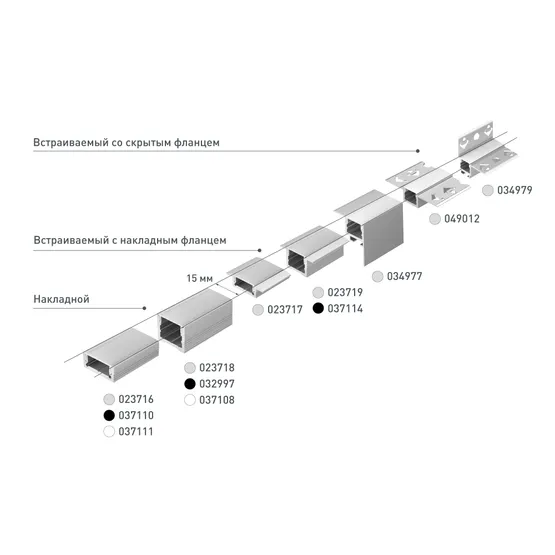 Фото #5 товара Профиль ARH-CEIL-S16-FANTOM-EDGE-2000 ANOD (Arlight, Алюминий)