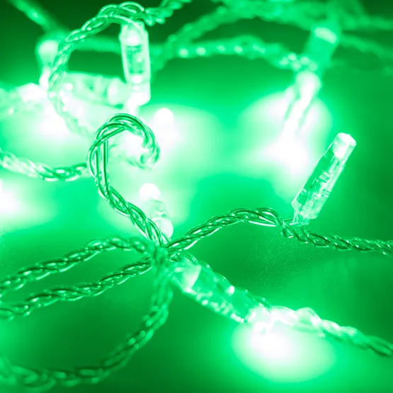 Фото #3 товара Светодиодная гирлянда ARD-STRING-CLASSIC-10000-CLEAR-100LED-STD GREEN (230V, 7W) (Ardecoled, IP65)