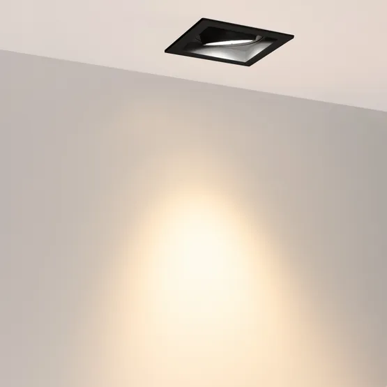 Фото #5 товара Светильник MS-VORTEX-BUILT-S117x117-20W Warm3000 (BK-BK, 40 deg, 230V) (Arlight, IP20 Металл, 5 лет)