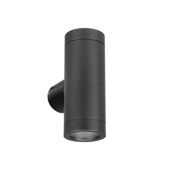 Фото #1 товара Светильник LGD-RAY-WALL-TWIN-R46-2x3W Warm3000 (GR, 24 deg, 230V) (Arlight, IP65 Металл, 3 года)