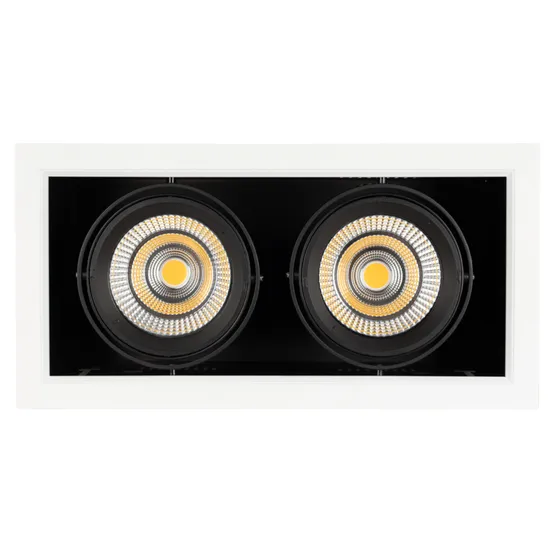 Фото #3 товара Светильник CL-KARDAN-S375x190-2x25W White6000 (WH-BK, 30 deg) (Arlight, IP20 Металл, 3 года)