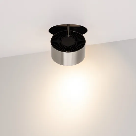 Фото #3 товара Светильник SP-PLURIO-BUILT-TRIMLESS-R120-9W Warm3000 (BK-NI, 36 deg, 230V) (Arlight, IP20 Металл, 3 года)