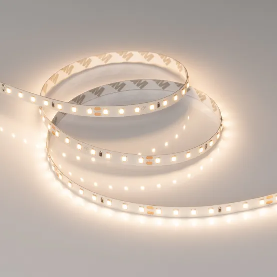 Фото #2 товара Светодиодная лента UL-A98-8mm 24V Warm3000 (10 W/m, IP20, 2835, 5m) (Arlight, 7 лет)