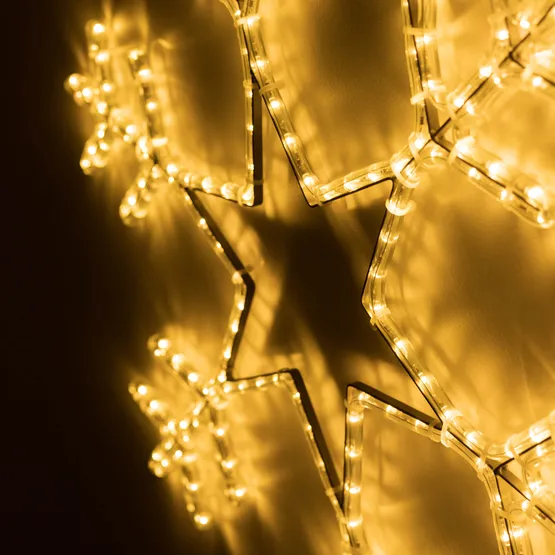 Фото #2 товара Фигура светодиодная ARD-SNOWFLAKE-M4-750x750-324LED Warm (230V, 18W) (Ardecoled, IP65, 1 год)