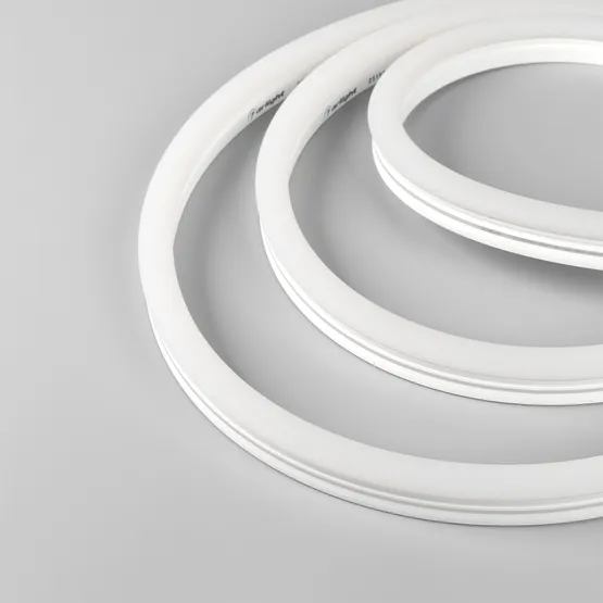 Фото #3 товара Светодиодная лента герметичная MOONLIGHT-SIDE-X336-12x24mm 230V Warm2700 (11 W/m, IP65, 50m, wire x1) (Arlight, Грибовидная форма)