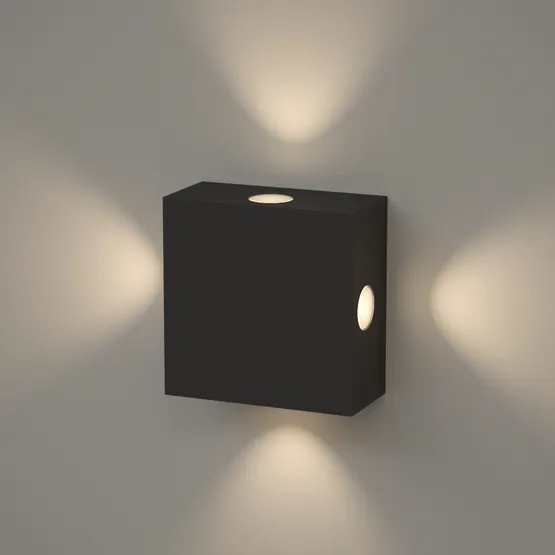 Фото #2 товара Светильник LGD-Wall-Quad-76G-8W Warm White (Arlight, IP54 Металл, 1 год)