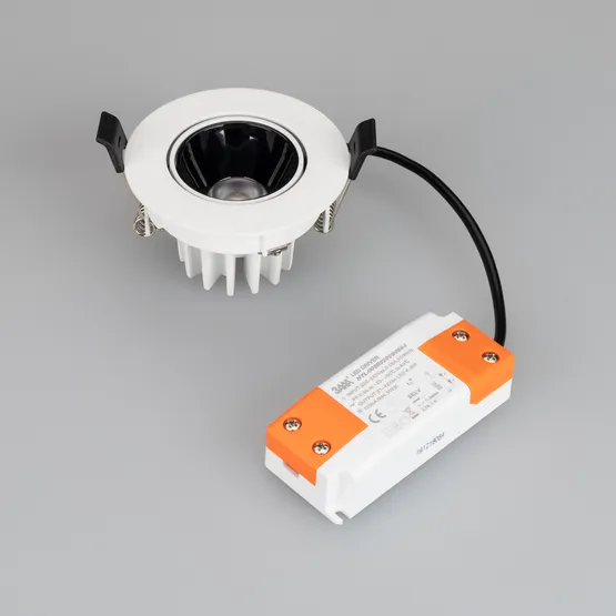 Фото #3 товара Светильник MS-FORECAST-BUILT-TURN-R82-8W Warm3000 (WH-BK, 32 deg, 230V) (Arlight, IP20 Металл, 5 лет)
