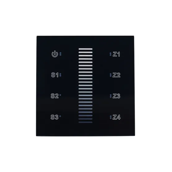 Фото #2 товара Панель Sens SR-2830A-RF-IN Black (220V,DIM,4 зоны) (Arlight, IP20 Пластик, 3 года)