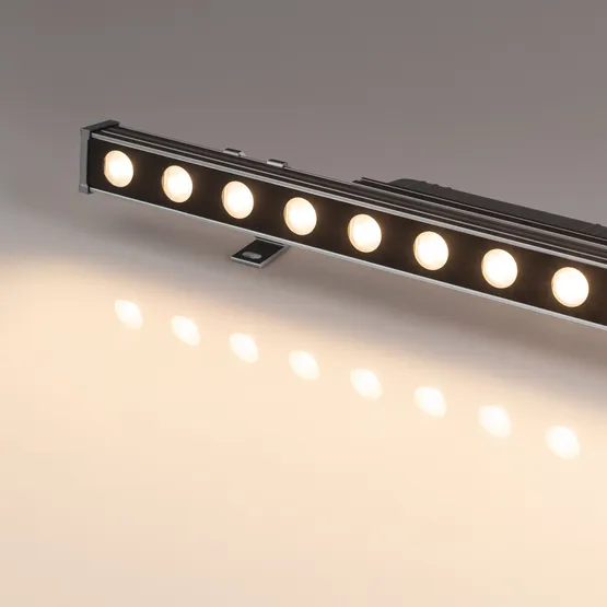 Фото #3 товара Линейный прожектор AR-LINE-500-12W Warm2700 (GR, 15x60 deg, 230V) (Arlight, IP65 Металл, 3 года)