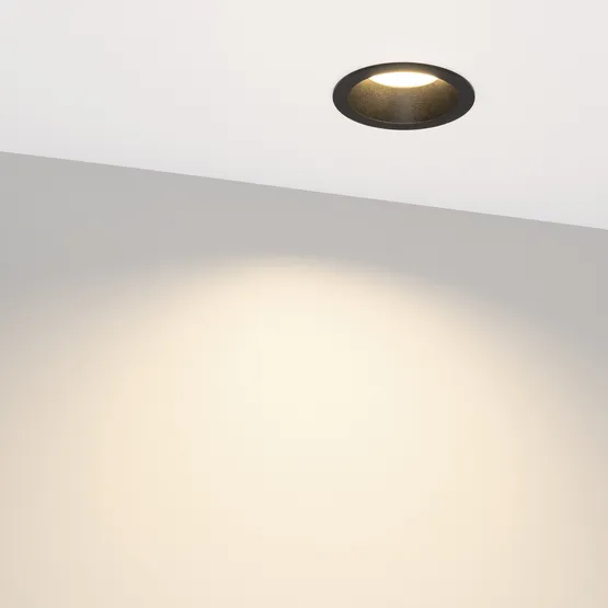 Фото #5 товара Светильник MS-DROP-BUILT-R84-8W Day4000 (BK, 85 deg, 230V) (Arlight, IP54 Металл, 5 лет)