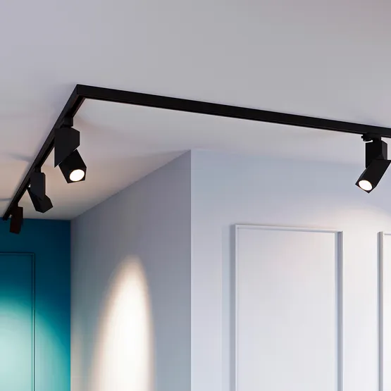 Фото #7 товара Светильник LGD-TWIST-TRACK-4TR-S60x60-12W Warm3000 (BK, 30 deg) (Arlight, IP40 Металл, 3 года)